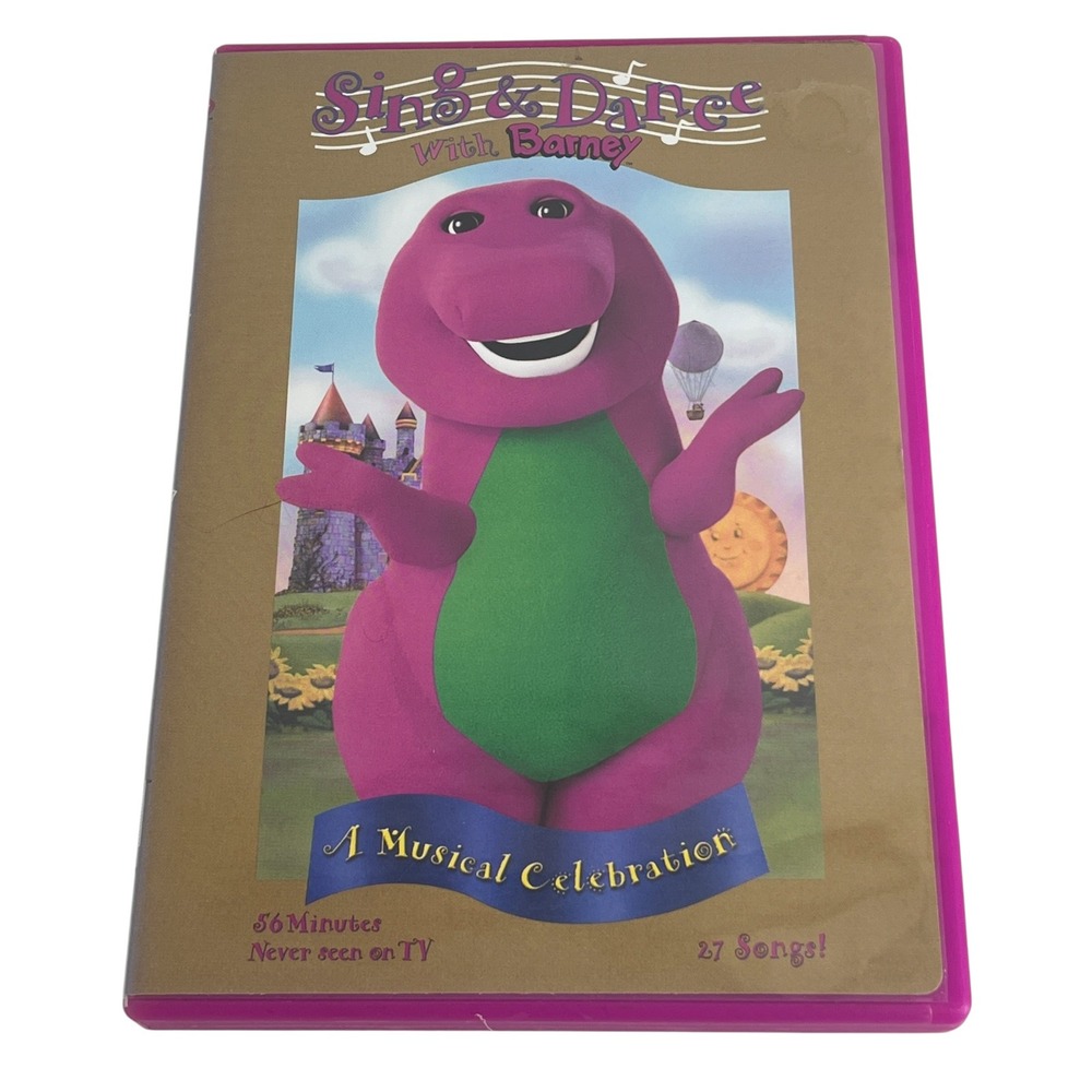 Sing & Dance With Barney A Musical Celebration DVD 2004 Kids 27 Songs 56 Min
